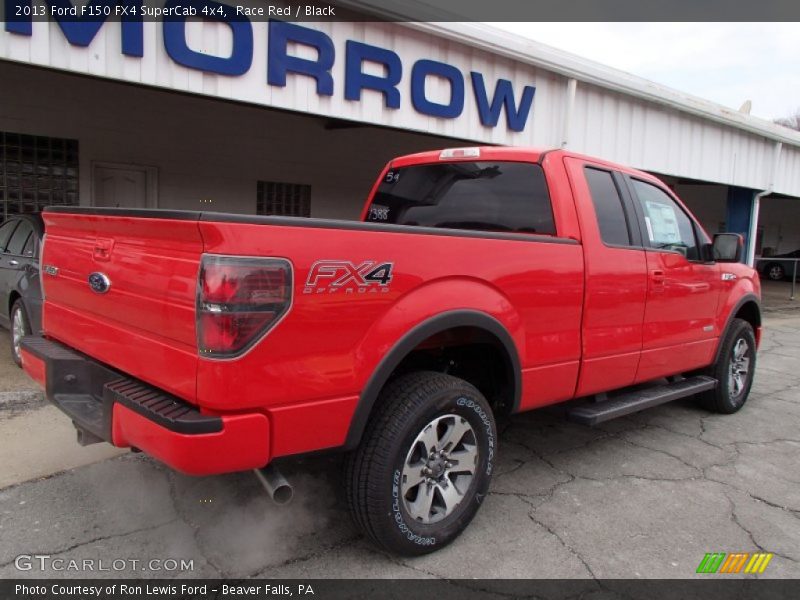 Race Red / Black 2013 Ford F150 FX4 SuperCab 4x4