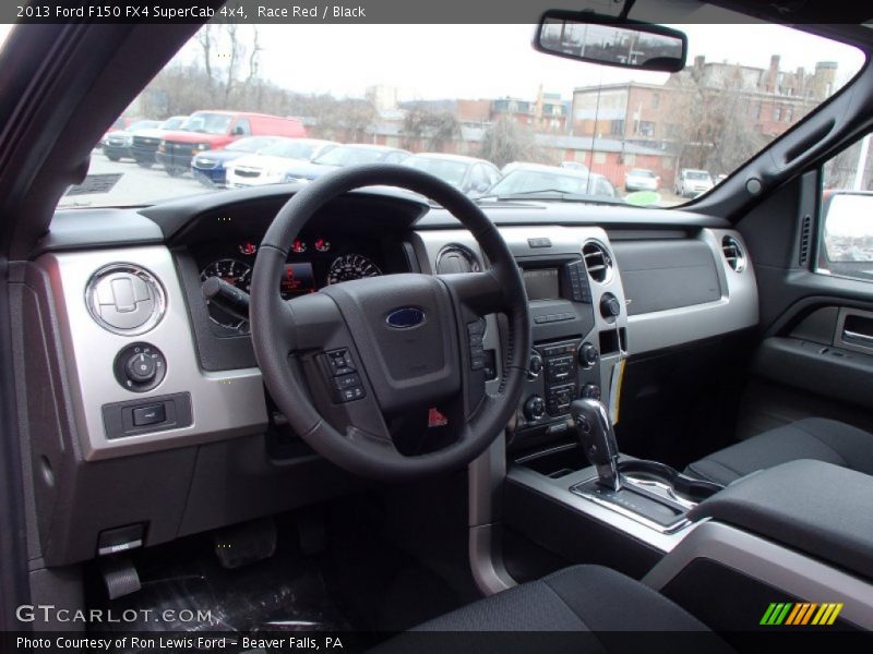 Race Red / Black 2013 Ford F150 FX4 SuperCab 4x4