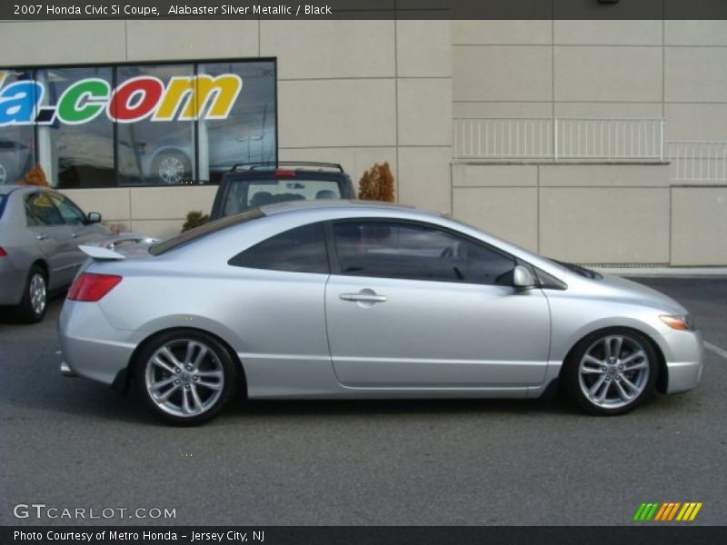 Alabaster Silver Metallic / Black 2007 Honda Civic Si Coupe