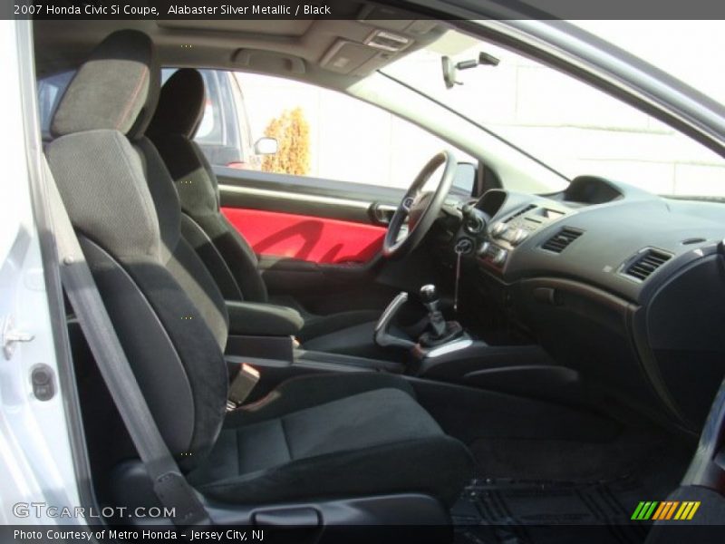 Alabaster Silver Metallic / Black 2007 Honda Civic Si Coupe
