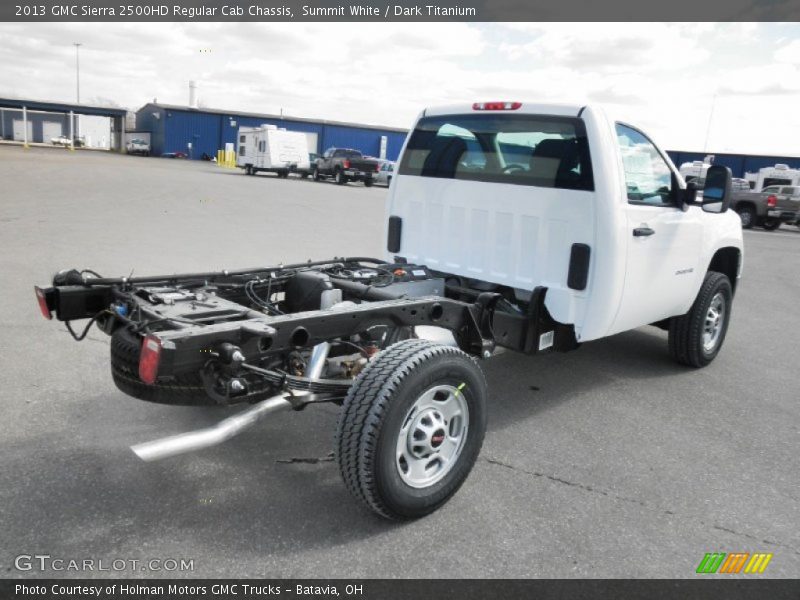 Summit White / Dark Titanium 2013 GMC Sierra 2500HD Regular Cab Chassis