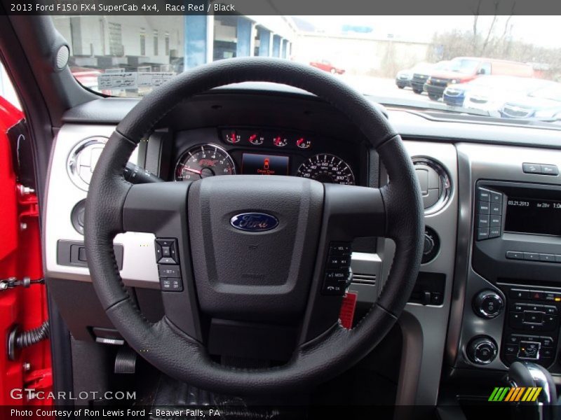 Race Red / Black 2013 Ford F150 FX4 SuperCab 4x4