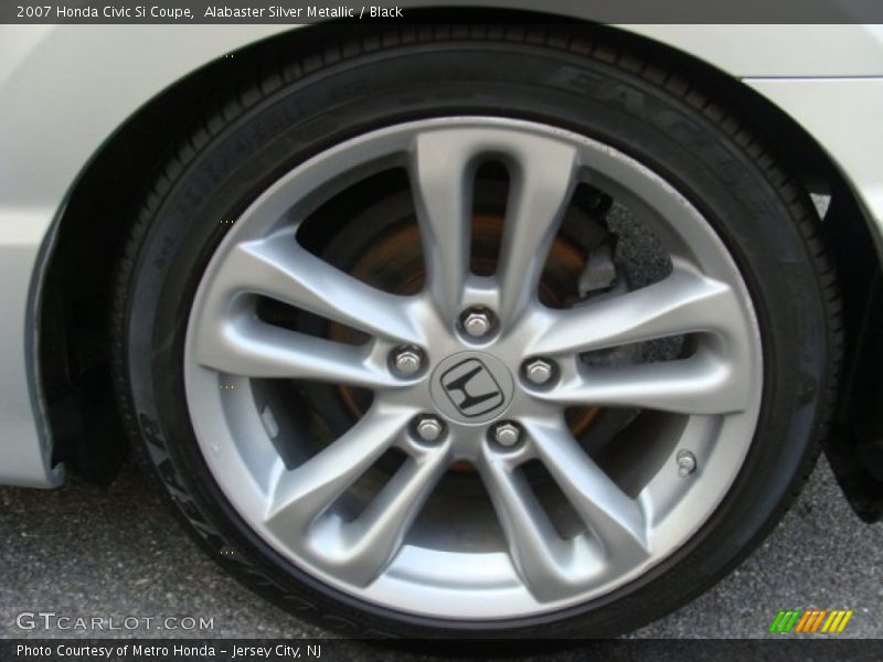 Alabaster Silver Metallic / Black 2007 Honda Civic Si Coupe