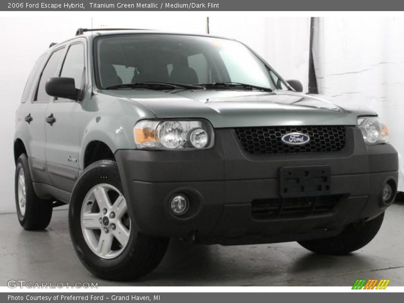 Titanium Green Metallic / Medium/Dark Flint 2006 Ford Escape Hybrid