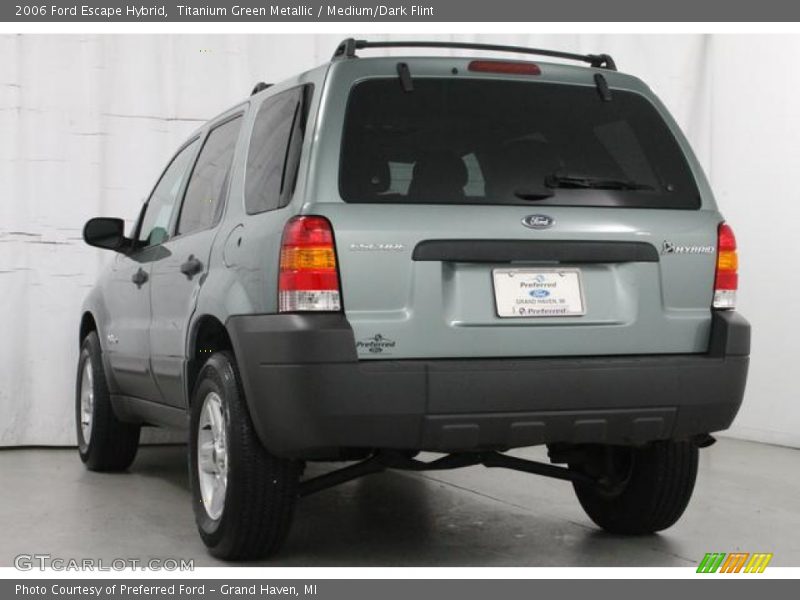 Titanium Green Metallic / Medium/Dark Flint 2006 Ford Escape Hybrid