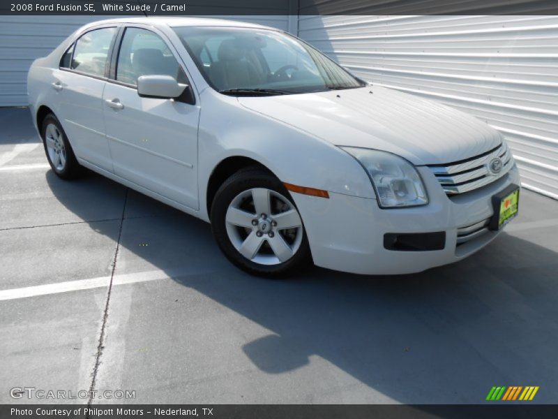White Suede / Camel 2008 Ford Fusion SE