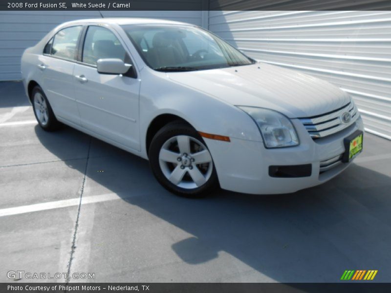 White Suede / Camel 2008 Ford Fusion SE