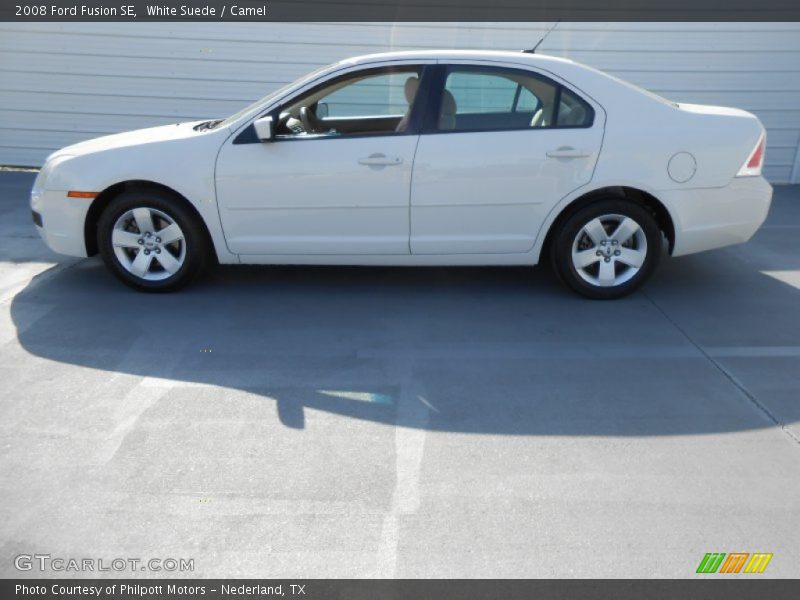 White Suede / Camel 2008 Ford Fusion SE