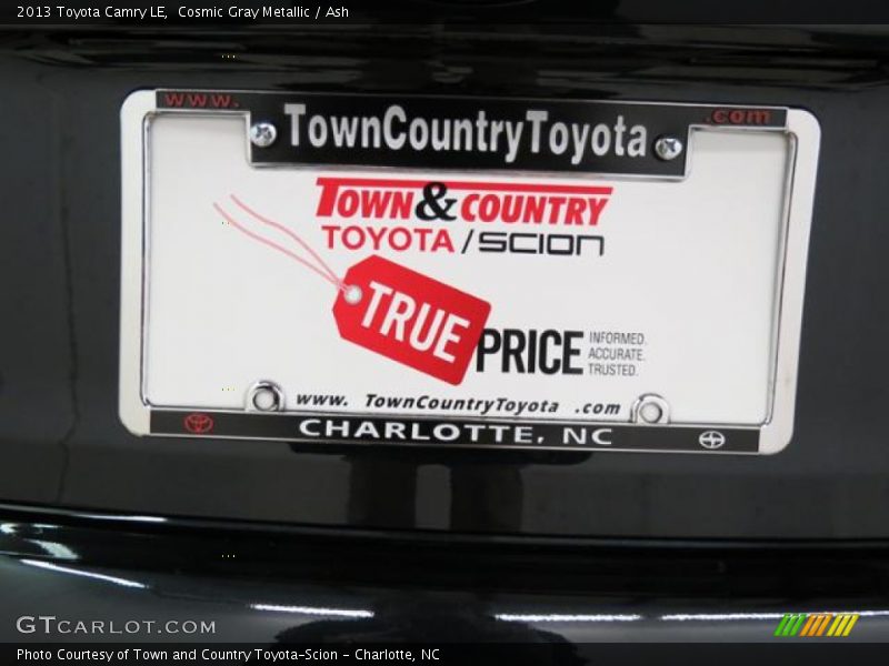 Cosmic Gray Metallic / Ash 2013 Toyota Camry LE