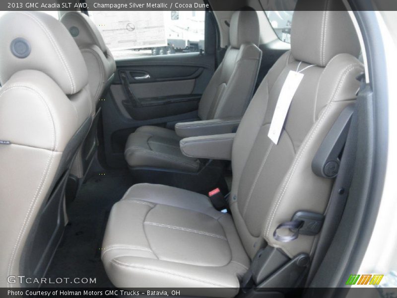 Champagne Silver Metallic / Cocoa Dune 2013 GMC Acadia SLT AWD