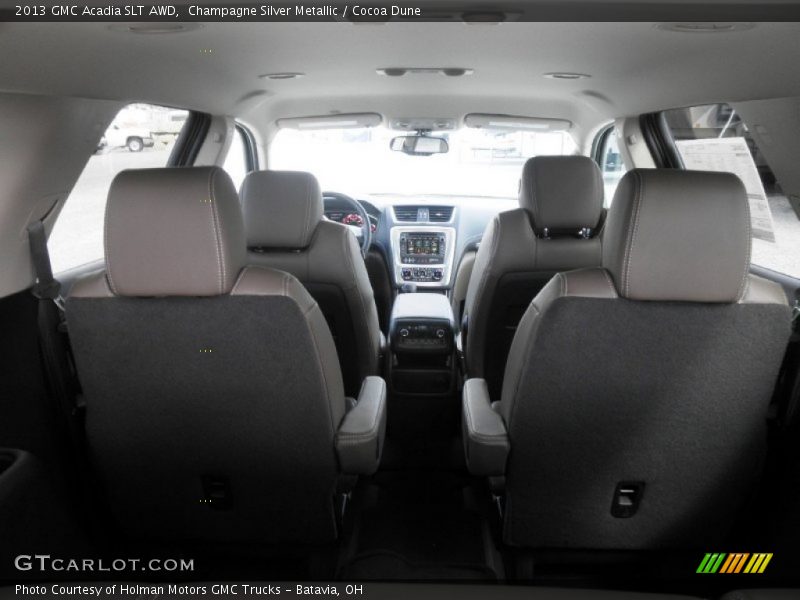 Champagne Silver Metallic / Cocoa Dune 2013 GMC Acadia SLT AWD