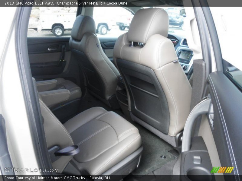 Champagne Silver Metallic / Cocoa Dune 2013 GMC Acadia SLT AWD