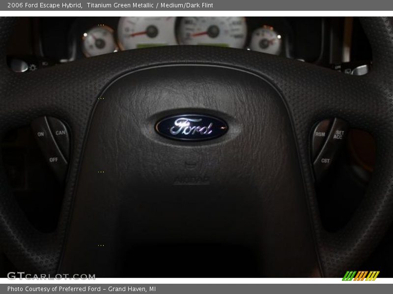 Titanium Green Metallic / Medium/Dark Flint 2006 Ford Escape Hybrid