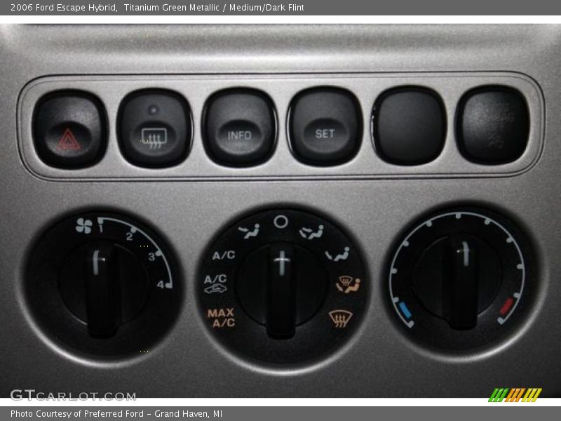 Controls of 2006 Escape Hybrid
