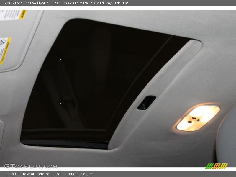 Titanium Green Metallic / Medium/Dark Flint 2006 Ford Escape Hybrid