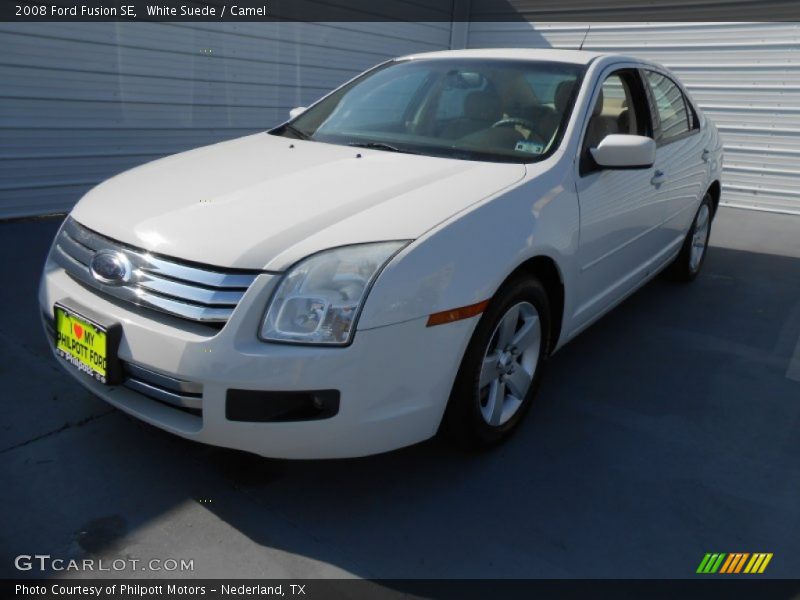 White Suede / Camel 2008 Ford Fusion SE