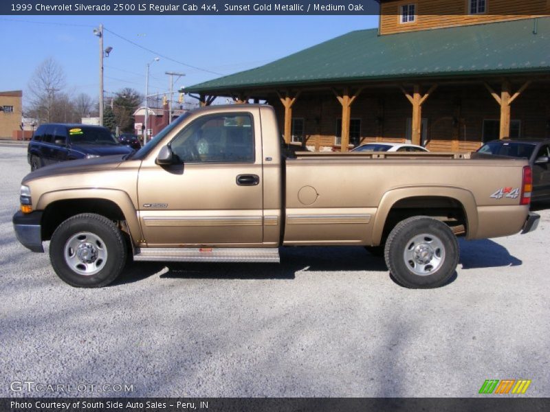  1999 Silverado 2500 LS Regular Cab 4x4 Sunset Gold Metallic