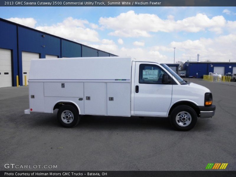  2013 Savana Cutaway 3500 Commercial Utility Truck Summit White
