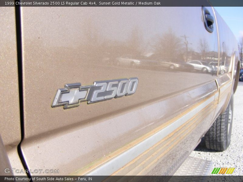 Sunset Gold Metallic / Medium Oak 1999 Chevrolet Silverado 2500 LS Regular Cab 4x4