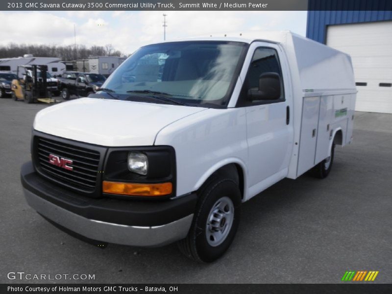 Summit White / Medium Pewter 2013 GMC Savana Cutaway 3500 Commercial Utility Truck