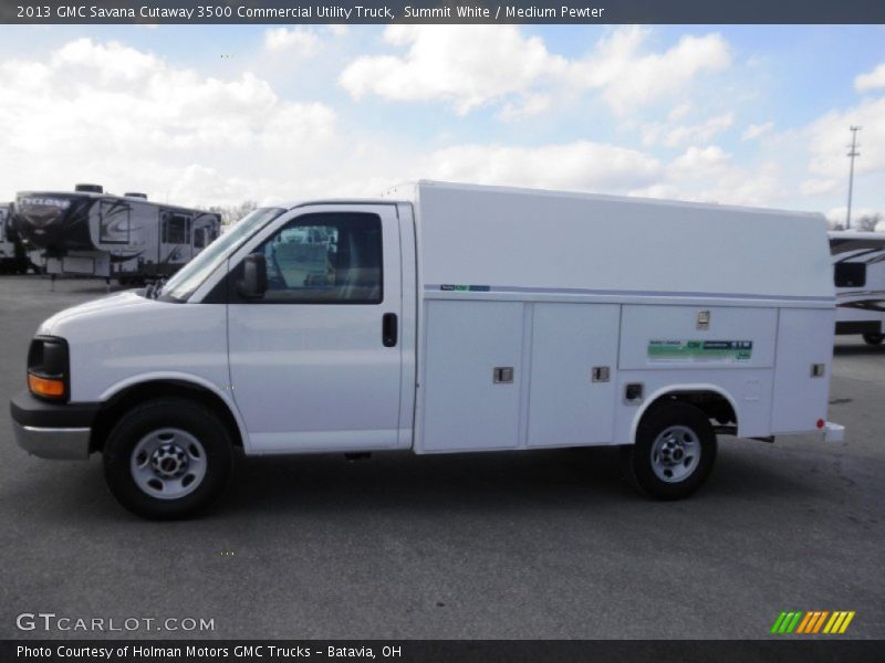 Summit White / Medium Pewter 2013 GMC Savana Cutaway 3500 Commercial Utility Truck