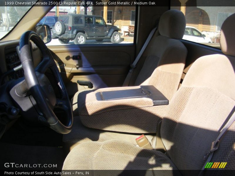 Sunset Gold Metallic / Medium Oak 1999 Chevrolet Silverado 2500 LS Regular Cab 4x4