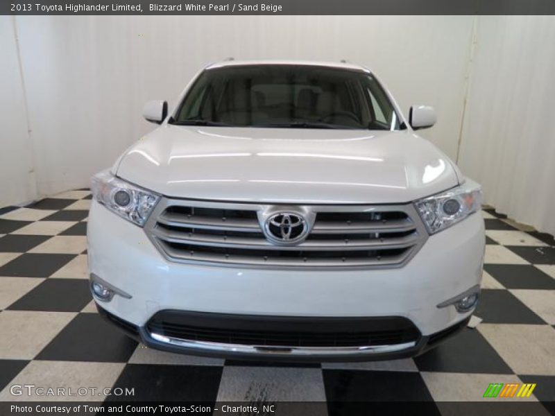 Blizzard White Pearl / Sand Beige 2013 Toyota Highlander Limited