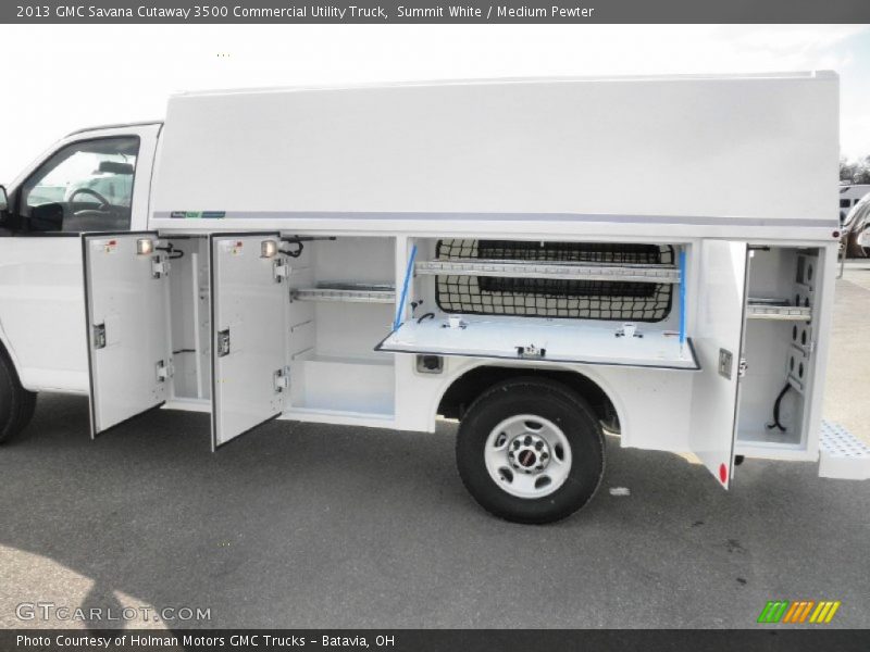  2013 Savana Cutaway 3500 Commercial Utility Truck Summit White