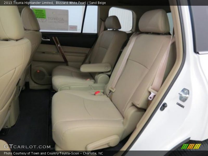 Rear Seat of 2013 Highlander Limited
