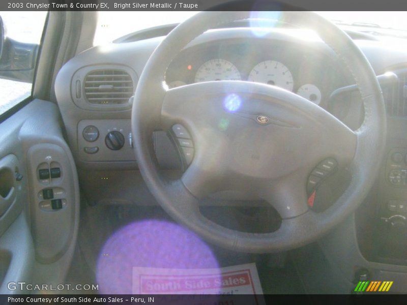 Bright Silver Metallic / Taupe 2003 Chrysler Town & Country EX