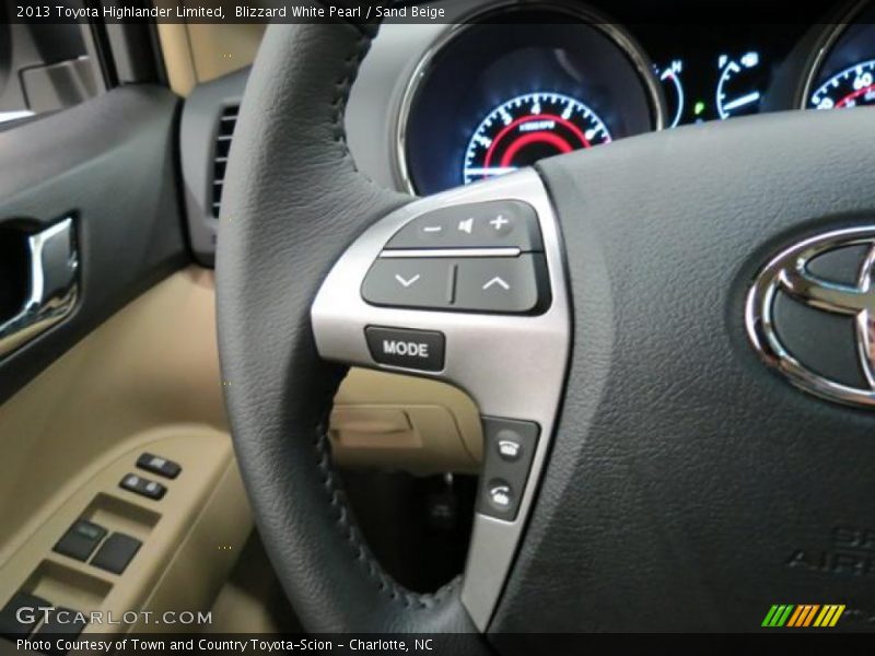 Controls of 2013 Highlander Limited