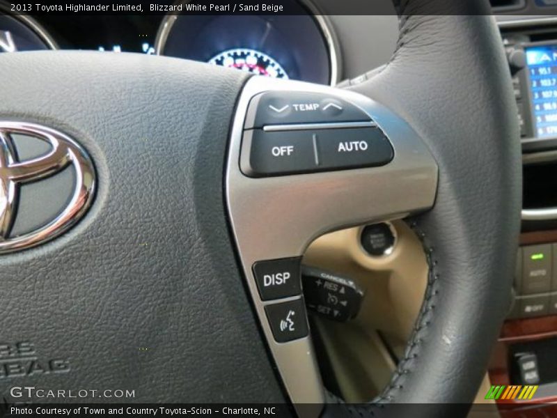 Controls of 2013 Highlander Limited