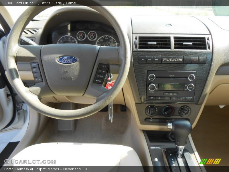 White Suede / Camel 2008 Ford Fusion SE
