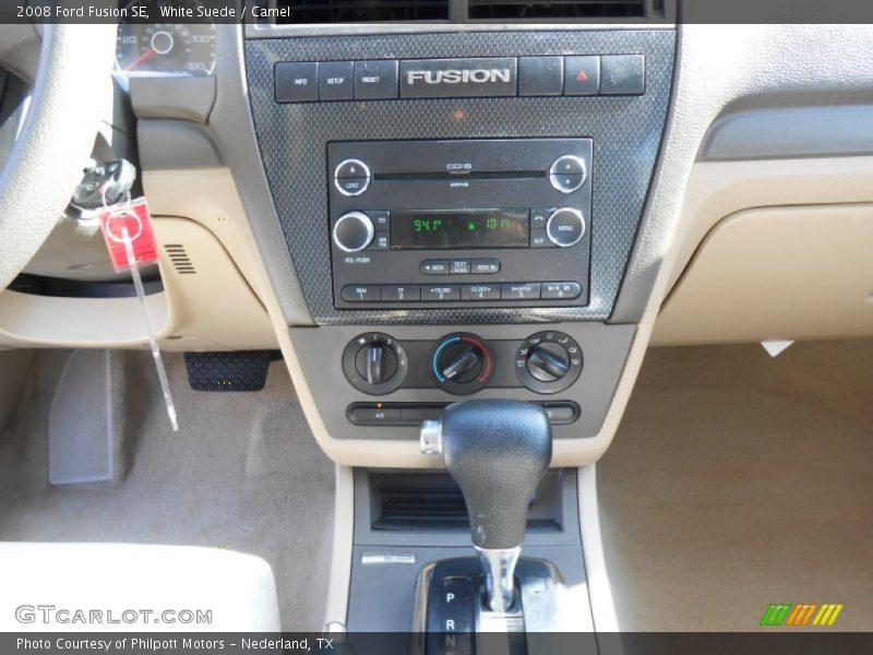 White Suede / Camel 2008 Ford Fusion SE