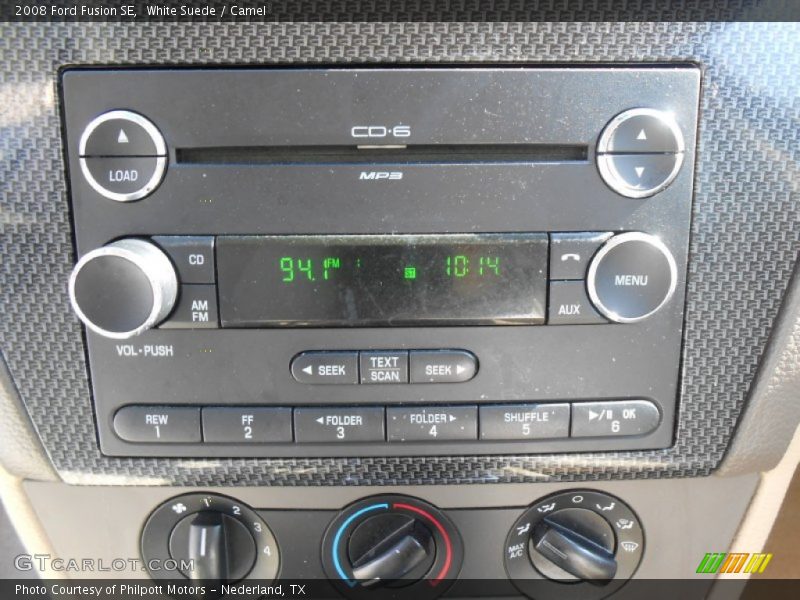 White Suede / Camel 2008 Ford Fusion SE