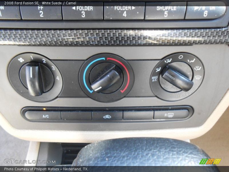 White Suede / Camel 2008 Ford Fusion SE