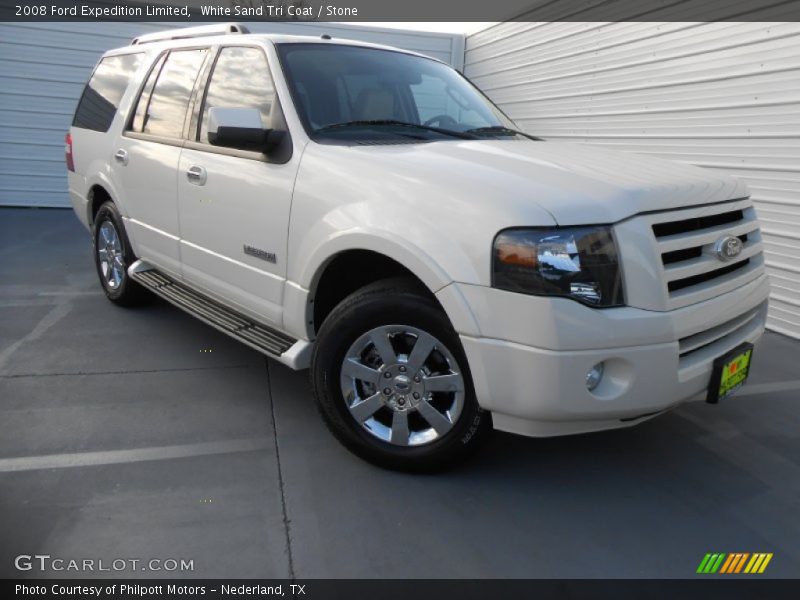 White Sand Tri Coat / Stone 2008 Ford Expedition Limited