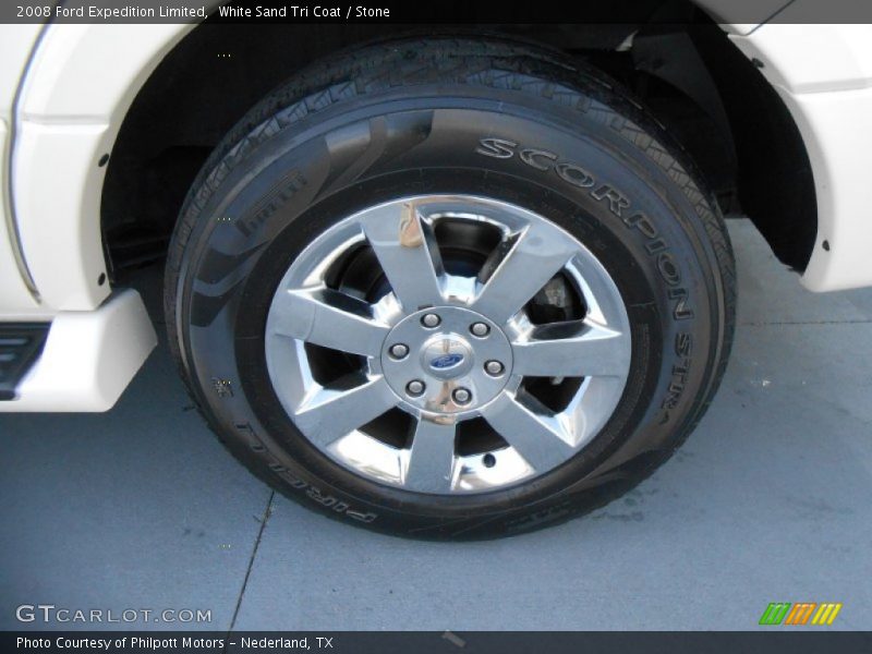White Sand Tri Coat / Stone 2008 Ford Expedition Limited