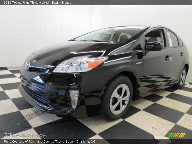 Black / Bisque 2013 Toyota Prius Three Hybrid