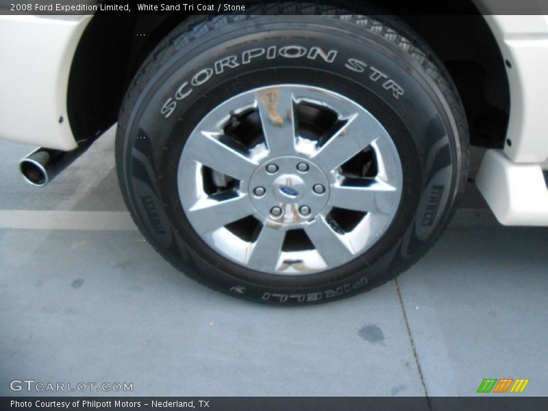 White Sand Tri Coat / Stone 2008 Ford Expedition Limited
