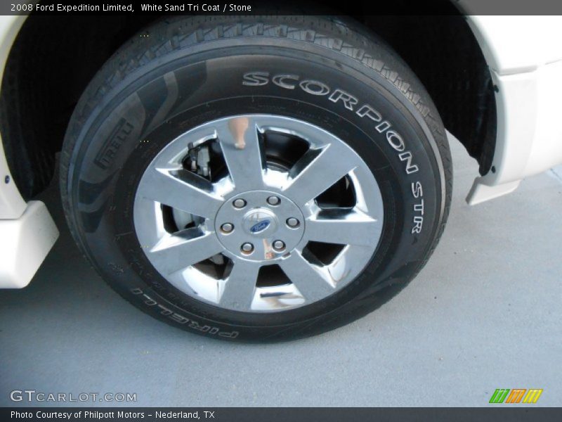 White Sand Tri Coat / Stone 2008 Ford Expedition Limited