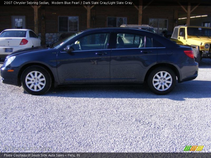 Modern Blue Pearl / Dark Slate Gray/Light Slate Gray 2007 Chrysler Sebring Sedan