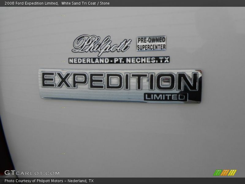 White Sand Tri Coat / Stone 2008 Ford Expedition Limited