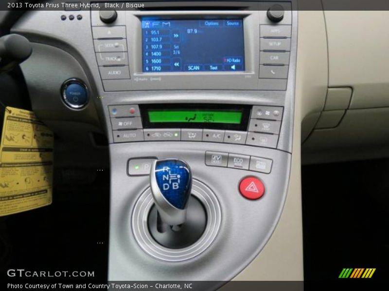 Black / Bisque 2013 Toyota Prius Three Hybrid