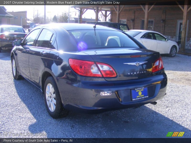 Modern Blue Pearl / Dark Slate Gray/Light Slate Gray 2007 Chrysler Sebring Sedan