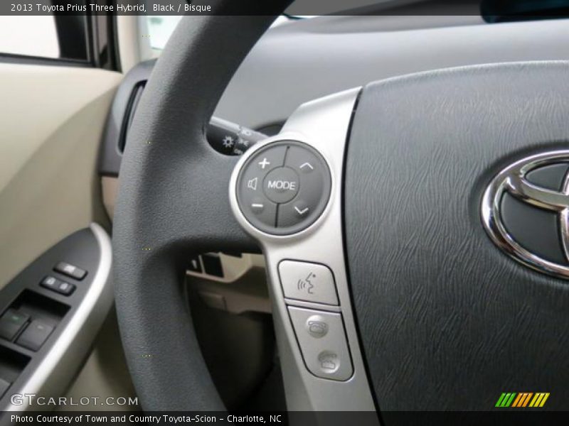 Black / Bisque 2013 Toyota Prius Three Hybrid