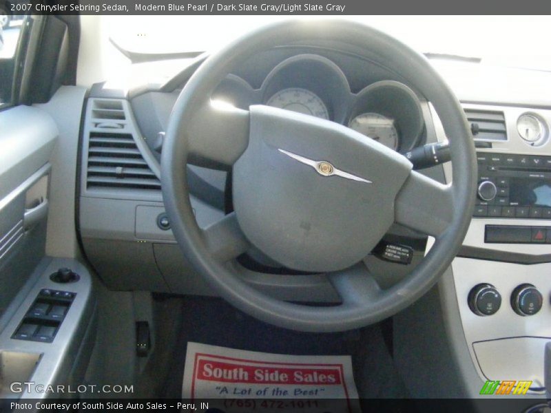 Modern Blue Pearl / Dark Slate Gray/Light Slate Gray 2007 Chrysler Sebring Sedan