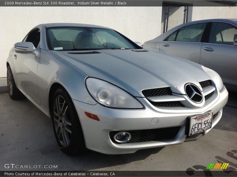 Iridium Silver Metallic / Black 2009 Mercedes-Benz SLK 300 Roadster
