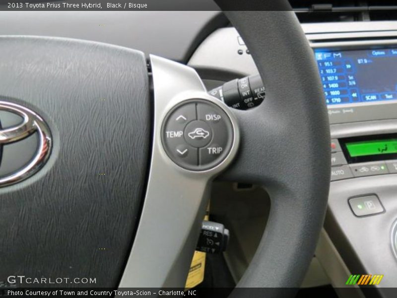 Black / Bisque 2013 Toyota Prius Three Hybrid