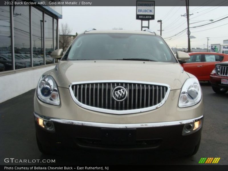 Gold Mist Metallic / Ebony 2012 Buick Enclave AWD